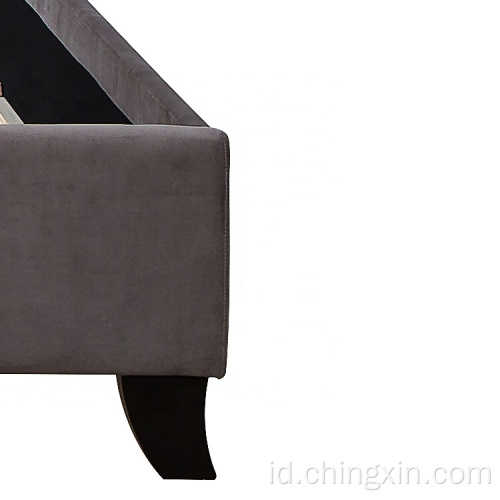 Grosir Tempat Tidur Kepala Kuku KD Berlapis King Size Bed Bedroom Furniture CX613